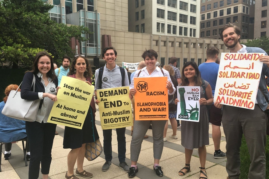 Photo from protests over the 2017 Travel ban.